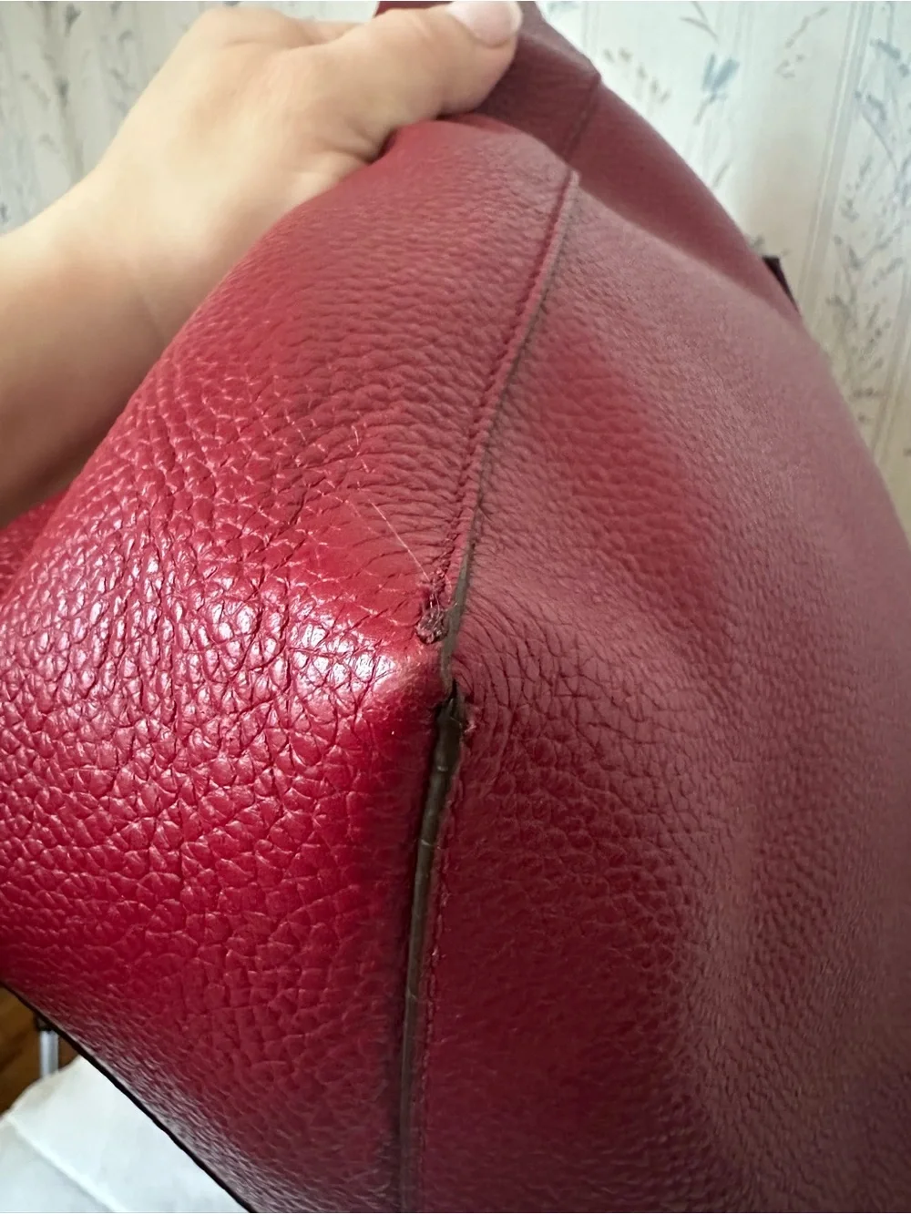 Michael Kors Large Red Leather Tote